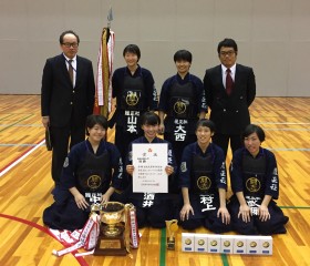 第71回大阪高校総合体育大会剣道大会 男女優勝 履正社高等学校