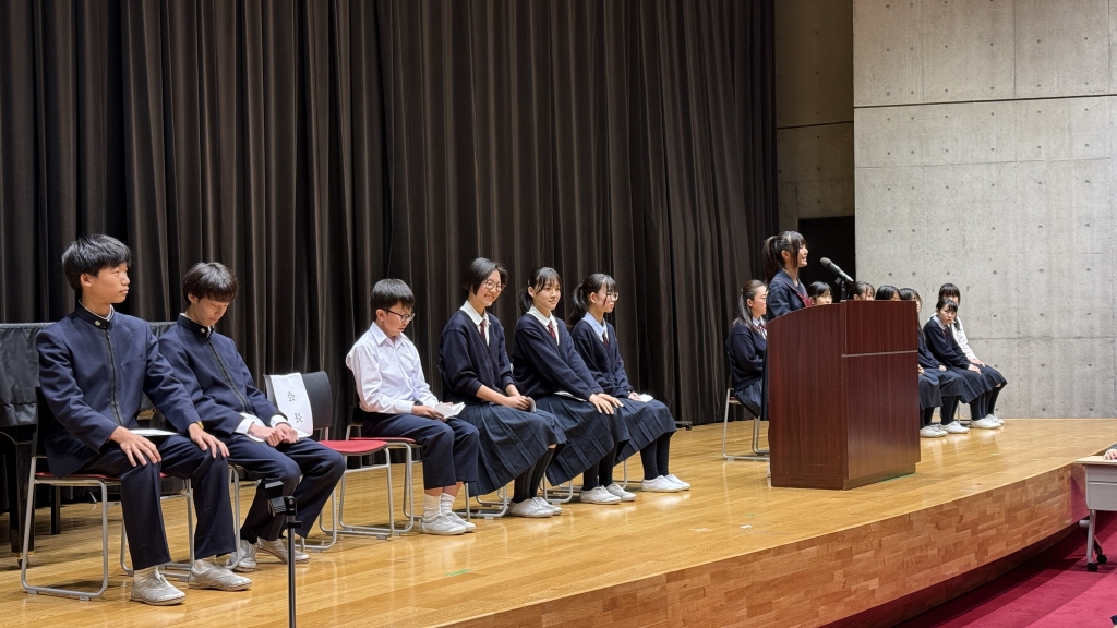 【生徒会】前期生徒会役員選挙立会演説会