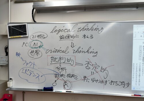 【校長ミニ】26.4.15　「中２、言語技術はじめました」