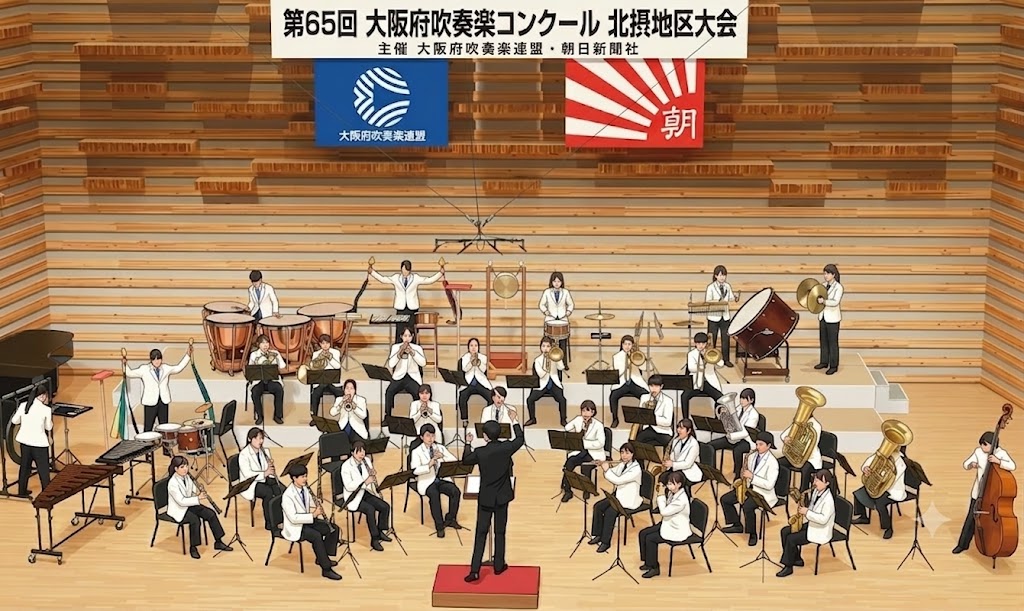 篠ミニ 7.30　吹奏楽部「金賞」受賞！―激戦の大阪大会本戦（高校A）へ！