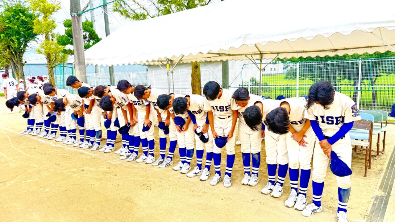【中学・軟式野球部】大阪優勝大会３回戦突破！
