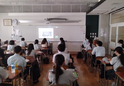 １学期終業式（オンライン）