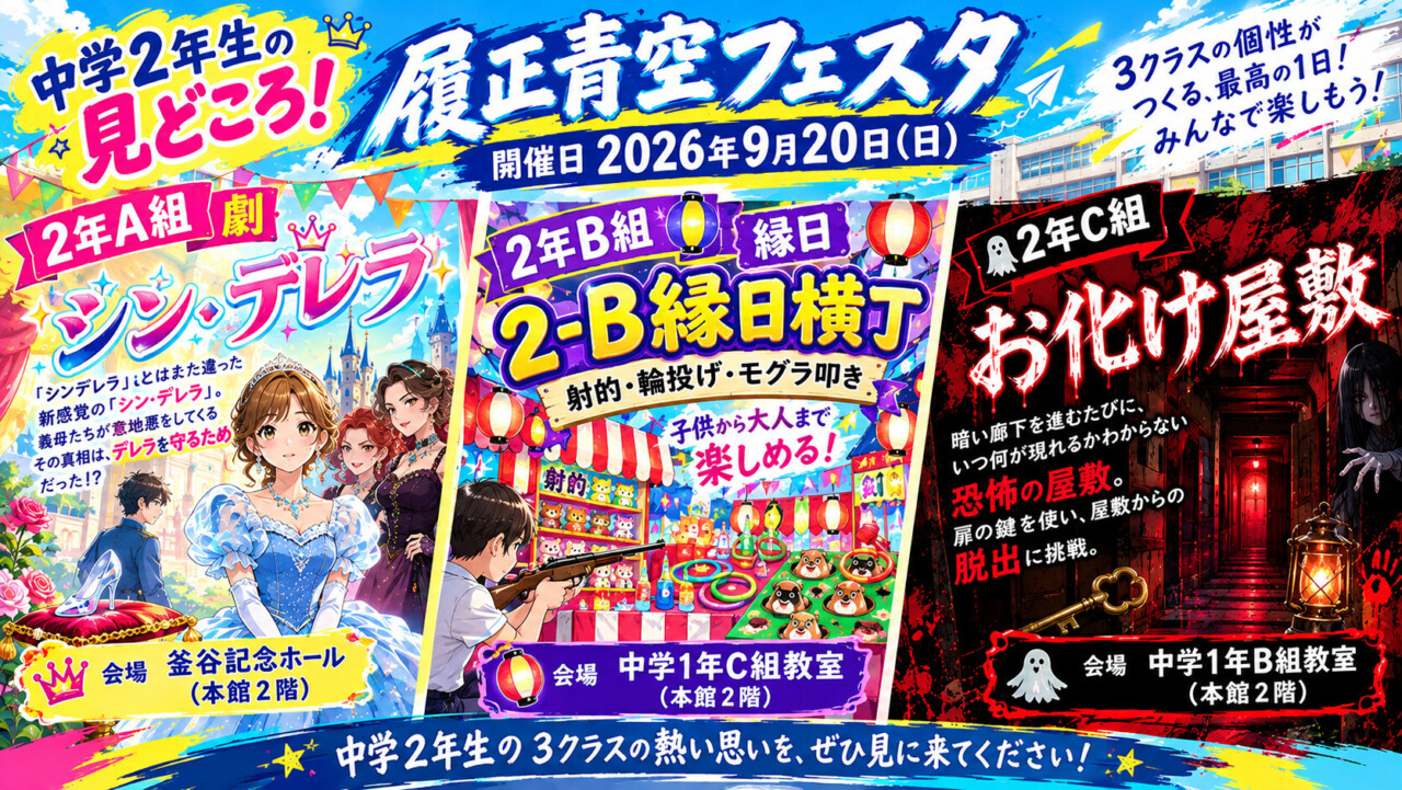 【文化祭】中学２年の見どころ紹介！