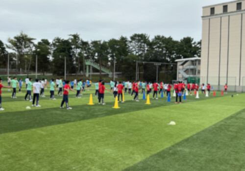 雨にも負けず、運動会予行実施
