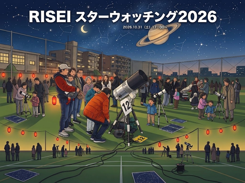 篠ミニ 10.19　「スターウォッチング2026」履正社中学―いよいよ2週間後に開催迫る